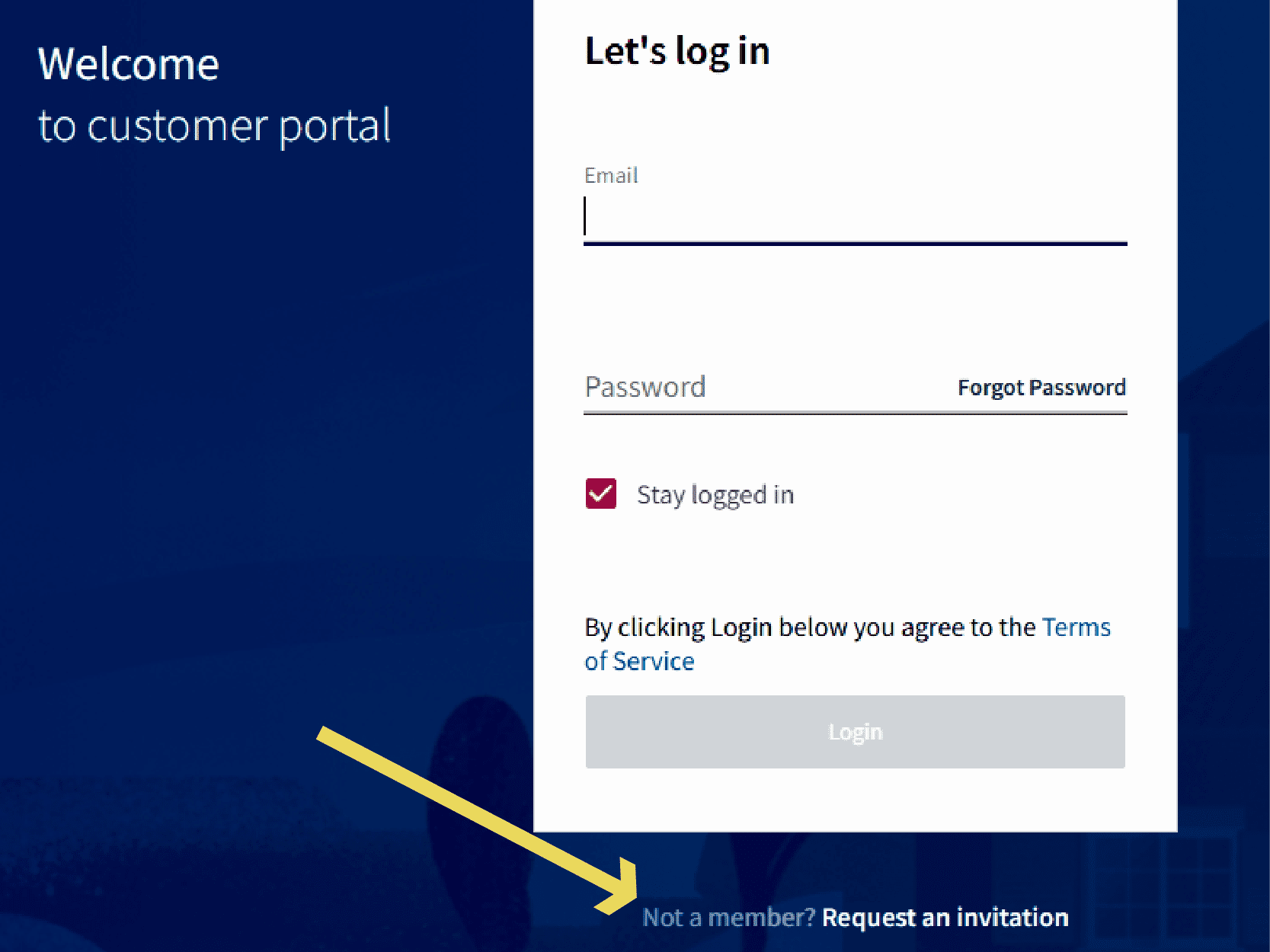 Customer Portal Steps