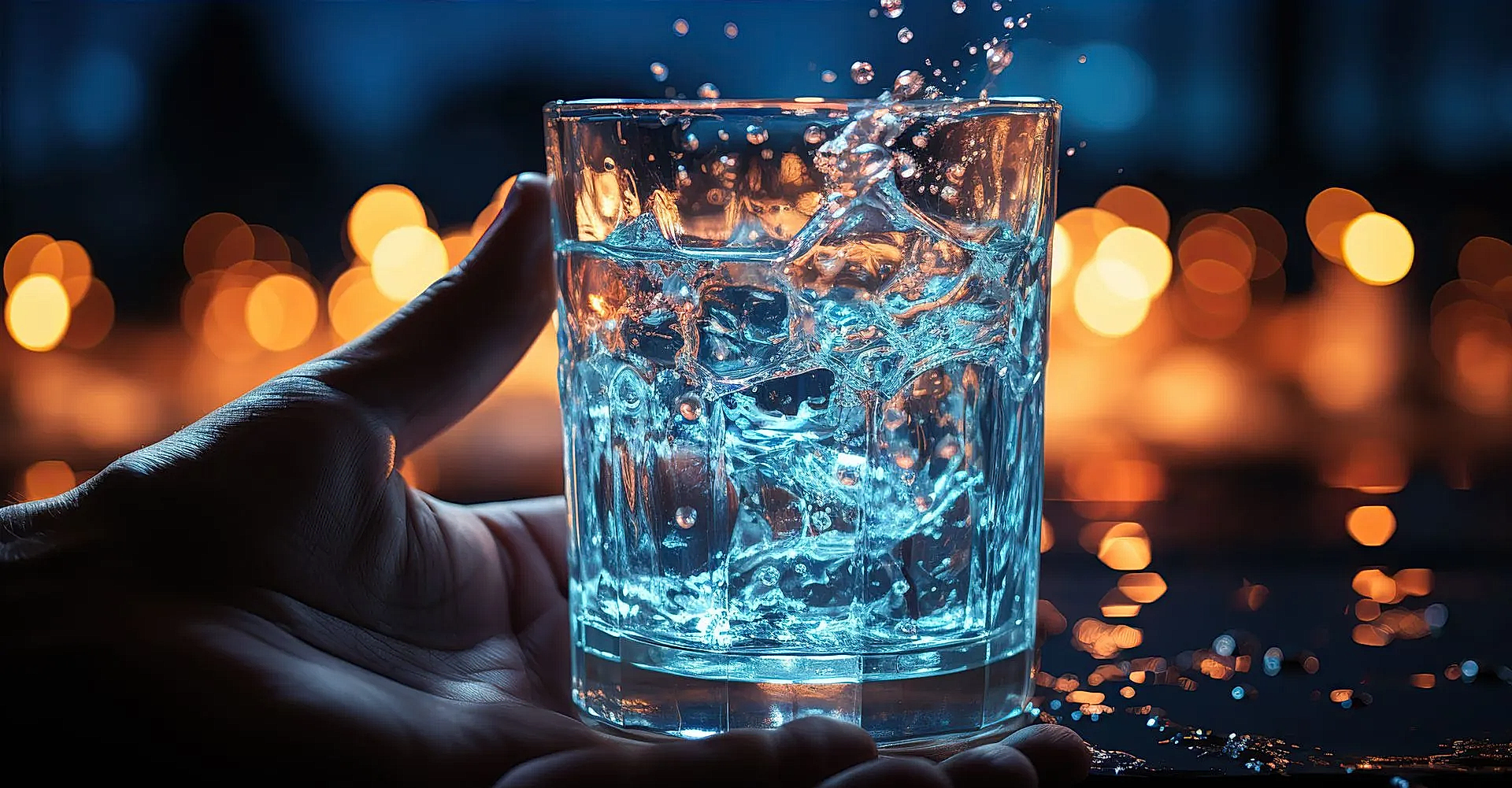 Glass Of Water Being Filled With Water Created With 31691634
